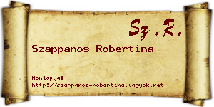 Szappanos Robertina névjegykártya